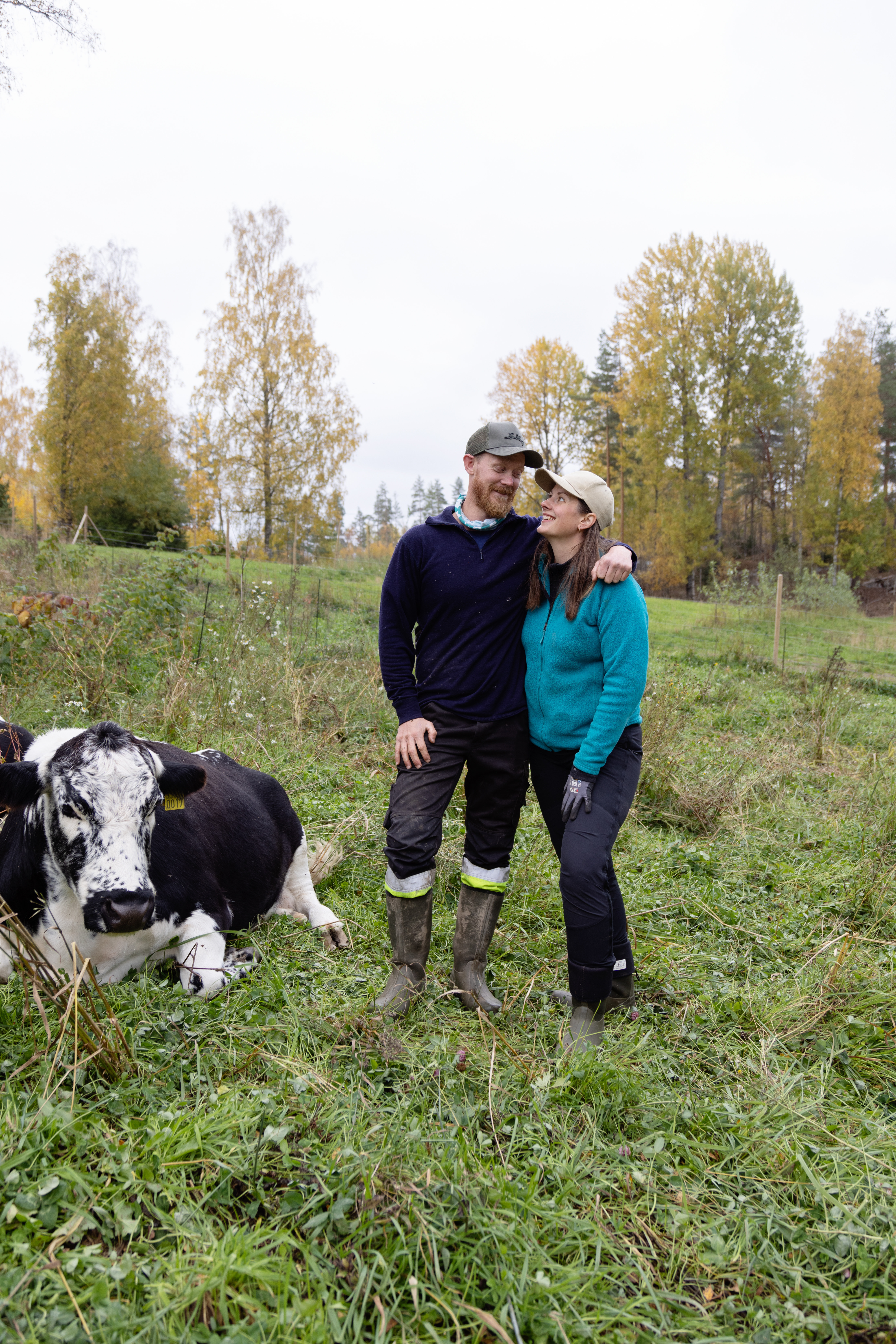 Maria og Espen på Nybo Regenerative gård