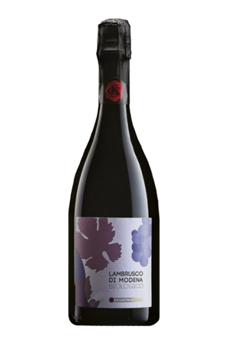 Lambrusco di Modena DOP Biologico Cantina di Carpi e Sorbara 0179 19 bakgrunn fjernet