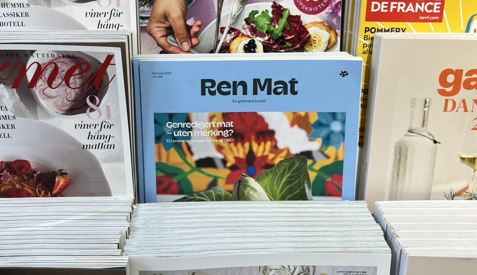 Ren Mat på bladhylla