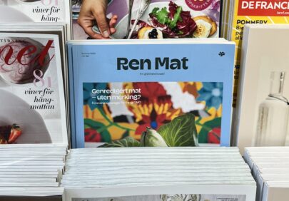 Ren Mat på bladhylla