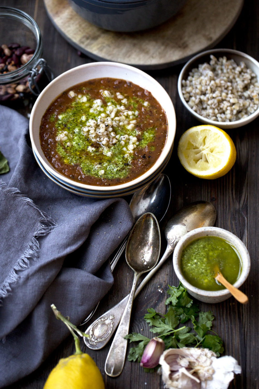 Bønnesuppe Med Pesto