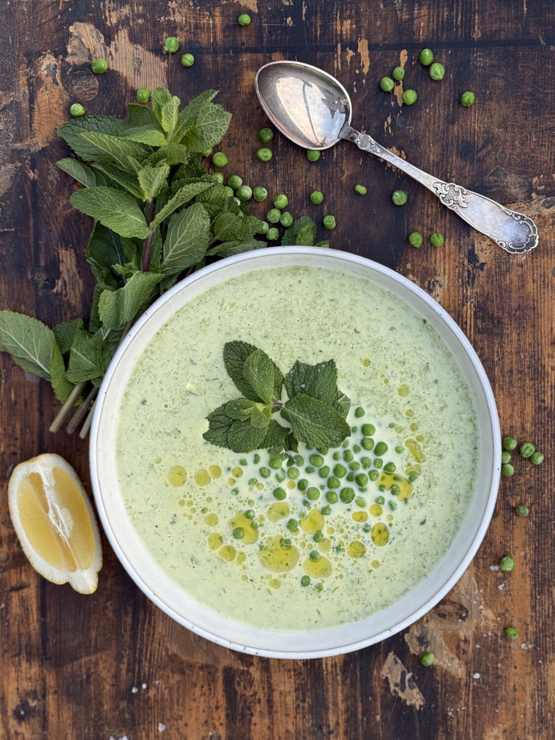 Frisk ertesuppe