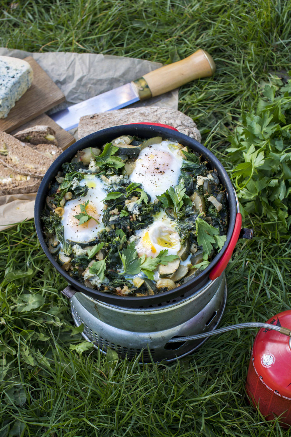 Gronn Shaksjuka Og Piknikkbrod