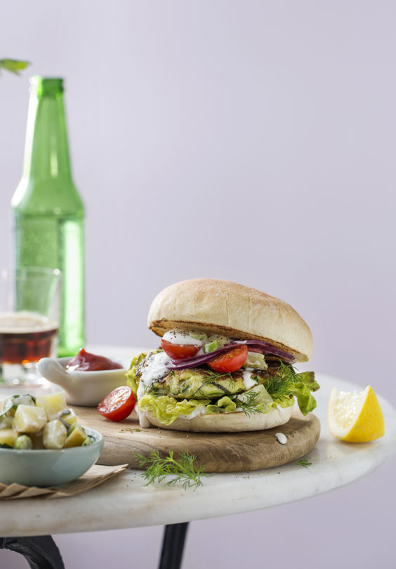 Squashburger Nypotetsalat Ren Mat